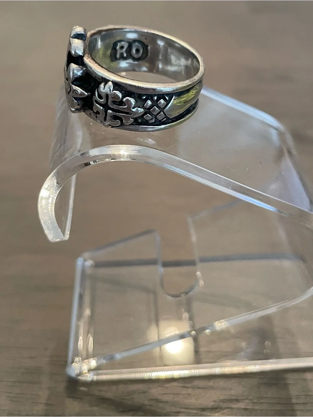 Authentic Royal Order Sterling Silver Ruby Cross Ring Gothic Biker